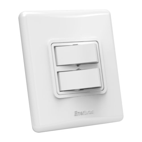 Conjunto Sistema X 1 Tecla Paralela + 1 Tecla Simples Enerbras