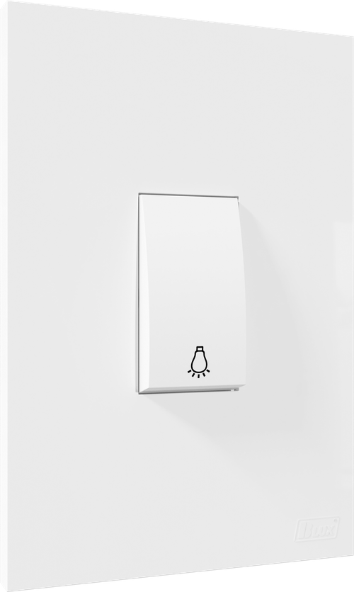 Conjunto Recta Branco 2X4 1 TC Campainha Gloss B-Lux