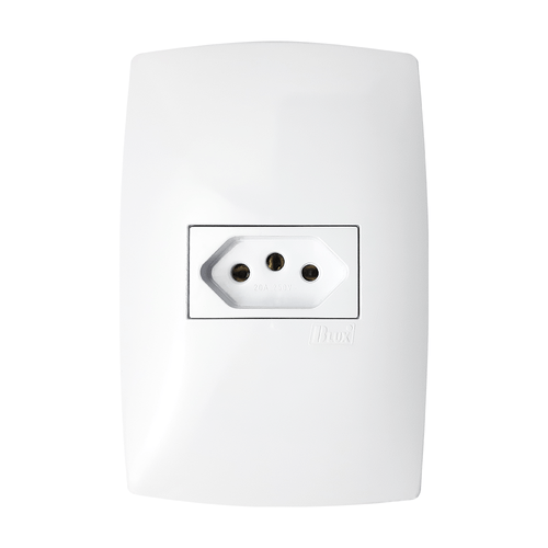 Conjunto Home Branco 2X4 1 Tomada 20A 2P+T Horizontal B-Lux