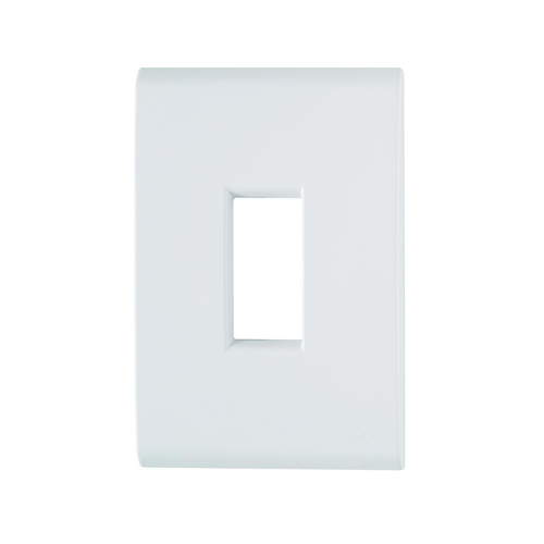 Placa Recta Branca 2X4 1 Modulo Vertical c/Suporte Gloss B-Lux