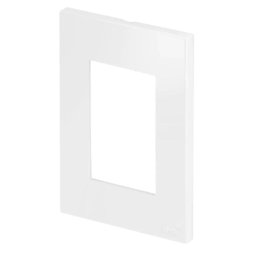 Placa Recta Branca 2X4 3 Modulos c/Suporte Gloss B-Lux