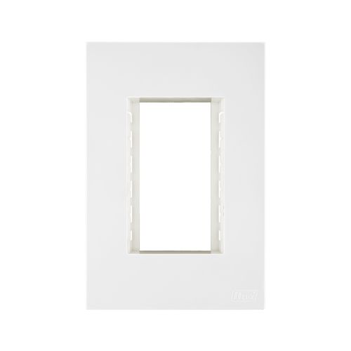 Placa Recta Branca 2X4 3 Modulos c/Suporte Satin B-Lux