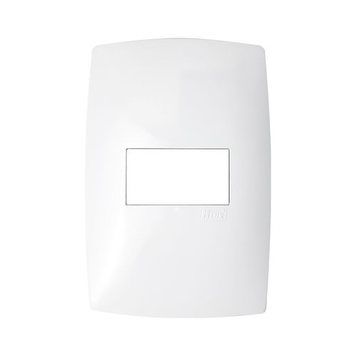 Placa Home Branca 2X4 1 Modulo Horizontal c/Suporte B-Lux