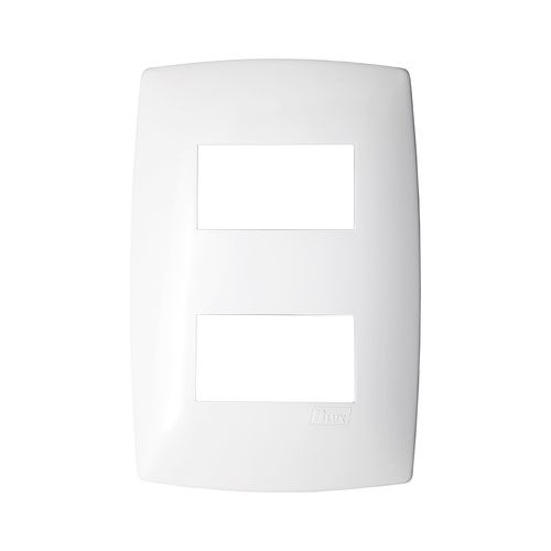 Placa Home Branca 2X4 2 Modulos Separados c/Suporte B-Lux