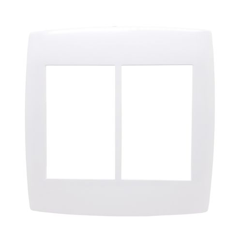 Placa Home Branca 4X4 3+3 c/Suporte B-Lux