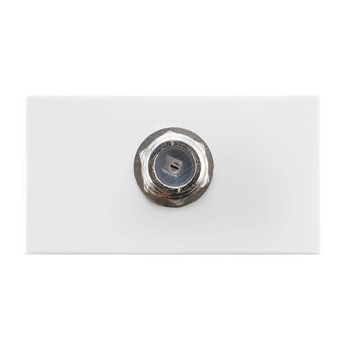 Modulo Recta Branco Tomada Coaxial Antena TV Gloss/Satin B-Lux