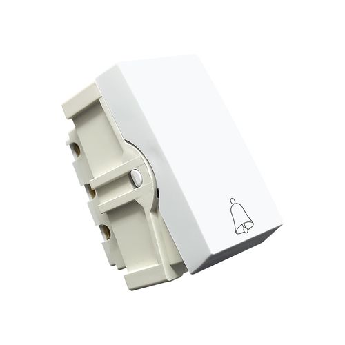 Modulo Home Branco 1 TC Pulsador Campainha B-Lux