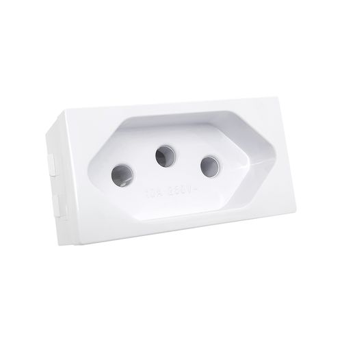Modulo Home Branco 1 Tomada 10A 2P+T B-Lux
