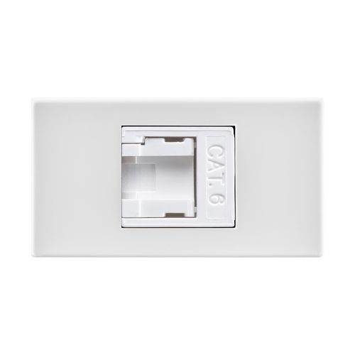 Modulo Home Branco 1 Tomada RJ45 CAT 6 B-Lux