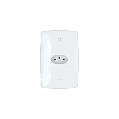 Conjunto Finesse+ Branco 2X4 1 Tomada 20A 2P+T Horizontal B-Lux