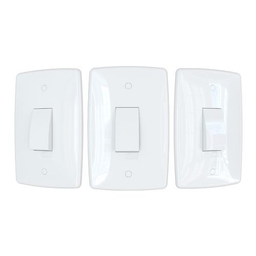 Conjunto Finesse+ Branco 2X4 1 TC Paralelo Vertical B-Lux