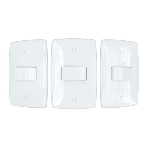 Conjunto Finesse+ Branco 2X4 1 TC Paralelo Horizontal B-Lux