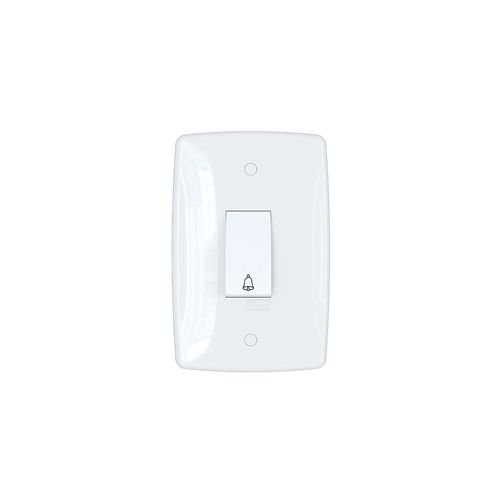Conjunto Finesse+ Branco 2X4 1 TC Pulsador Campainha B-Lux