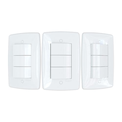 Conjunto Finesse+ Branco 2X4 3 TC Paralelo B-Lux