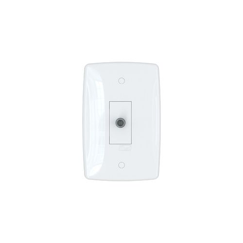 Conjunto Finesse+ Branco 2X4 1 Tomada Coaxial B-Lux