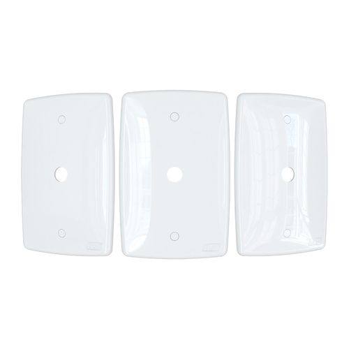 Placa Finesse+ Branco 2X4 Com Furo B-Lux
